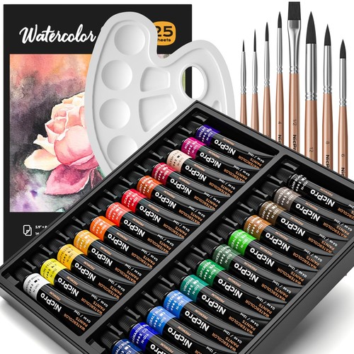 Aquarellfarben set 24x12ml - aquarellfarben,