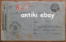 # Einschreiben 1922 aus Oppeln