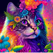 Kunstvolle Katzenmagie 5D