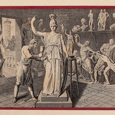 Daniel Chodowiecki Berufe Maler Bildhauer Elementarwerk orig. Kupferstich 1770