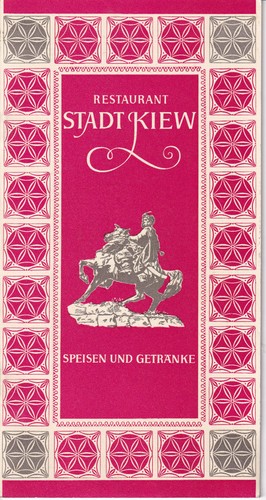 Speisekarte restaurant stadt - speisekarte, "stadt