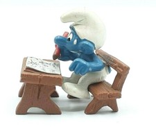  Schlumpf auf der Schulbank  40220 School Desk Smurf -Pitufo  Schleich Germany 