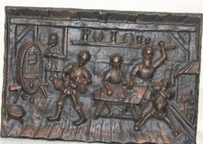 Reliefbild Gusseisen Antik**