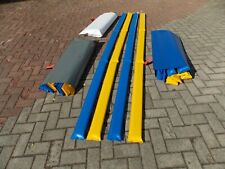 8 x Gassen für Bodenarbeit 315 x 10 cm lang mit Tasche in blau + Therapieband...