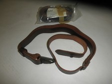 2 Stück   Gewehrriemen G3 Leder mit Karabiener sehr guter  Zustand