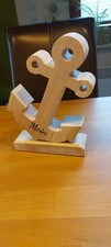 Anker -Deko aus Duglasien Holz mit Fuß.Gravur auf Wunsch