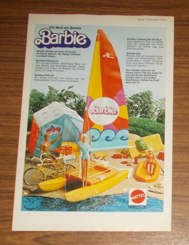 Seltene werbung vintage barbie - werbung,