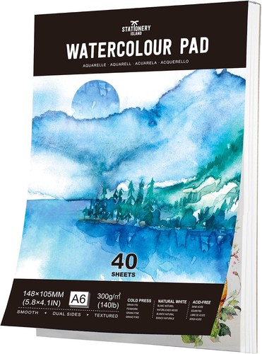 Aquarellpapier 300g 40 - a6, 300g,