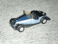 (221) Busch H0 Morgan Plus 8,  metalic blau / schwarz