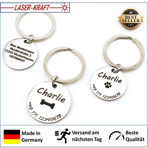 Hundemarke mit gravur 1 2 - mit,