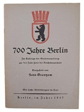 700 Jahre Berlin Bildband Geschichte 1937 Sans Granzow Taschenbuch