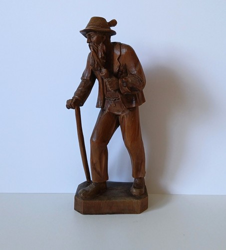 Holzfigur wanderer alm - wanderer, „alm
