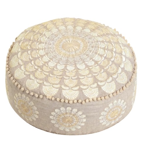 Bodenkissen rund xxl beige - bodenkissen,
