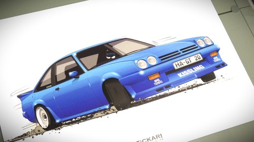 Opel manta tuning - opel, poster