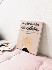 Personalisierte Nikah Leinwand