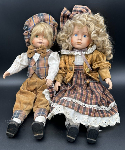 Vintage porzellan puppen paar - vintage,