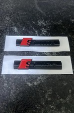 Audi S-Line Embleme Schwarz
