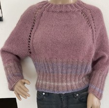 Pullover aus Seide/Mohair  Lana Grossa Wolle Gr. 36/38 Superwarm & leicht