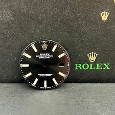 Rolex Datejust 41mm Herren Schwarzes Zifferblatt Gold Stab Auster Jubiläum Ref :