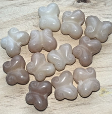 Bodhi Perlen Schmetterling Schmetterlinge Perle 12 Stück 10x12x7 mm DIY basteln