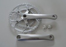 MIGHTY Rennrad Kurbelgarnitur 34x50 Zähne CT 170 mm Kurbel 2x9 silber 2. Wahl