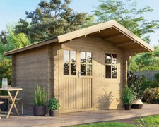 Gartenhaus Gerätehaus Holzhaus Blockhaus 3x3m 35mm ALL IN