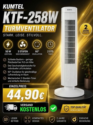 Turmventilator 50w stufen - stufen, |