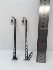 Brawa 2 gebrauchte Gittermastleuchten, Funktion geprüft, ohne OVP.