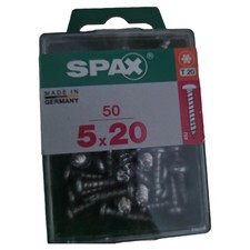 SPAX Schrauben 5x20 Grau T20 Torx 50 Stück Holzschrauben
