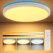 LED RGB Deckenlampe Dimmbar mit Bluetooth Musik Lautsprecher App Fernbedienung