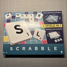 MATTEL GAMES HWD45 Scrabble Original „2 in 1“ Brettspiel WIE NEU