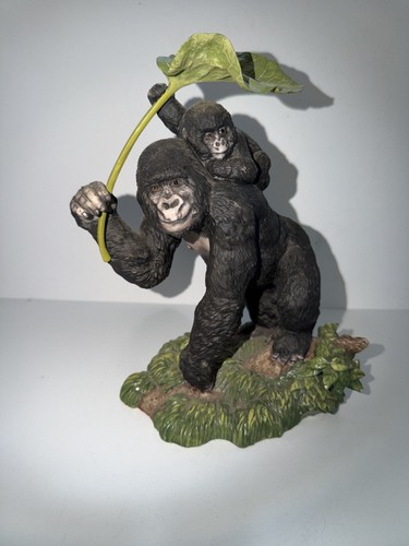 Porzellanfigur gorilla mit - gorilla,