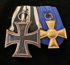 2er Ordensspange Eisernes Kreuz EK 2.  1914 u. Dienstauszeichnung 1. Kl. 1913