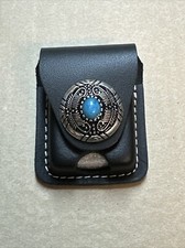 für Zippo Etui Schwarz  FEDER