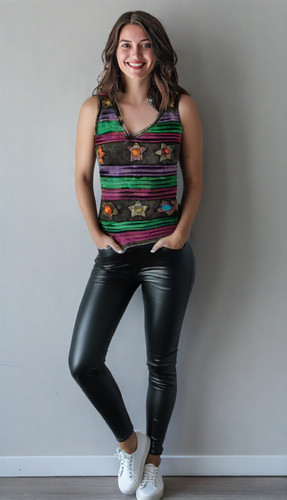 Razor cut damen top - cut,