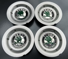🟢 4x Skoda Felgendeckel /