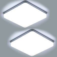 2X LED Deckenleuchte 6500K