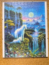 Einhorn Puzzle mit Anhänger Federmappe Quartettspiel Klebeband und Siehe Bilder