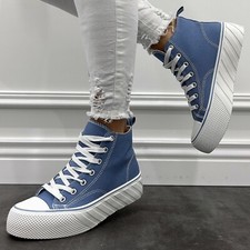 Damen Schuhe Sneaker Blau Low