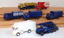 7 tlg Konvolut Wiking LKW THW Kranwagen Kipper usw Modellbau 1:87 sammler