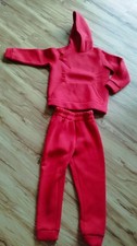 Jogginghose Jogginganzug Joggingpullover 122 128, rot, neu