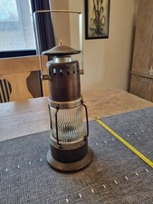 Vintage alte Bergmannslampe /Deko mit Batteriebetrieb