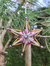 Alt Christbaumschmuck Weihnachtsschmuck  Gablonz Stern