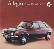 AUSTIN Allegro 2 1500 Four Door Leyland - Prospekt Faltprospekt , 1976, deutsch