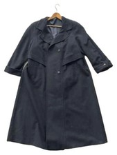 GERLACH Damen Klassischer Mantel Gr. 44/XL Blau Wolle Kaschmir Elegant