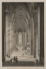 J. POPPEL (1807-1882), Die neue Pfarrkirche der Vorstadt Au zu München, Sst.