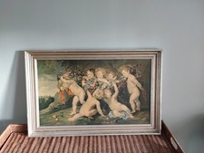 Altes Bild Engel Putten Antik