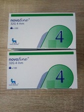 Novofine 32 G 4 mm Injektionsnadeln von Norddisk 2x 100 Stück