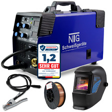 Schweißgerät Schutzgas Fülldraht MIG MAG Inverter Elektroden MIG-200 MMA IGBT