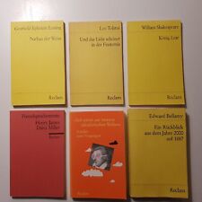 Reclam Sammlung   6 Hefte / Bücher